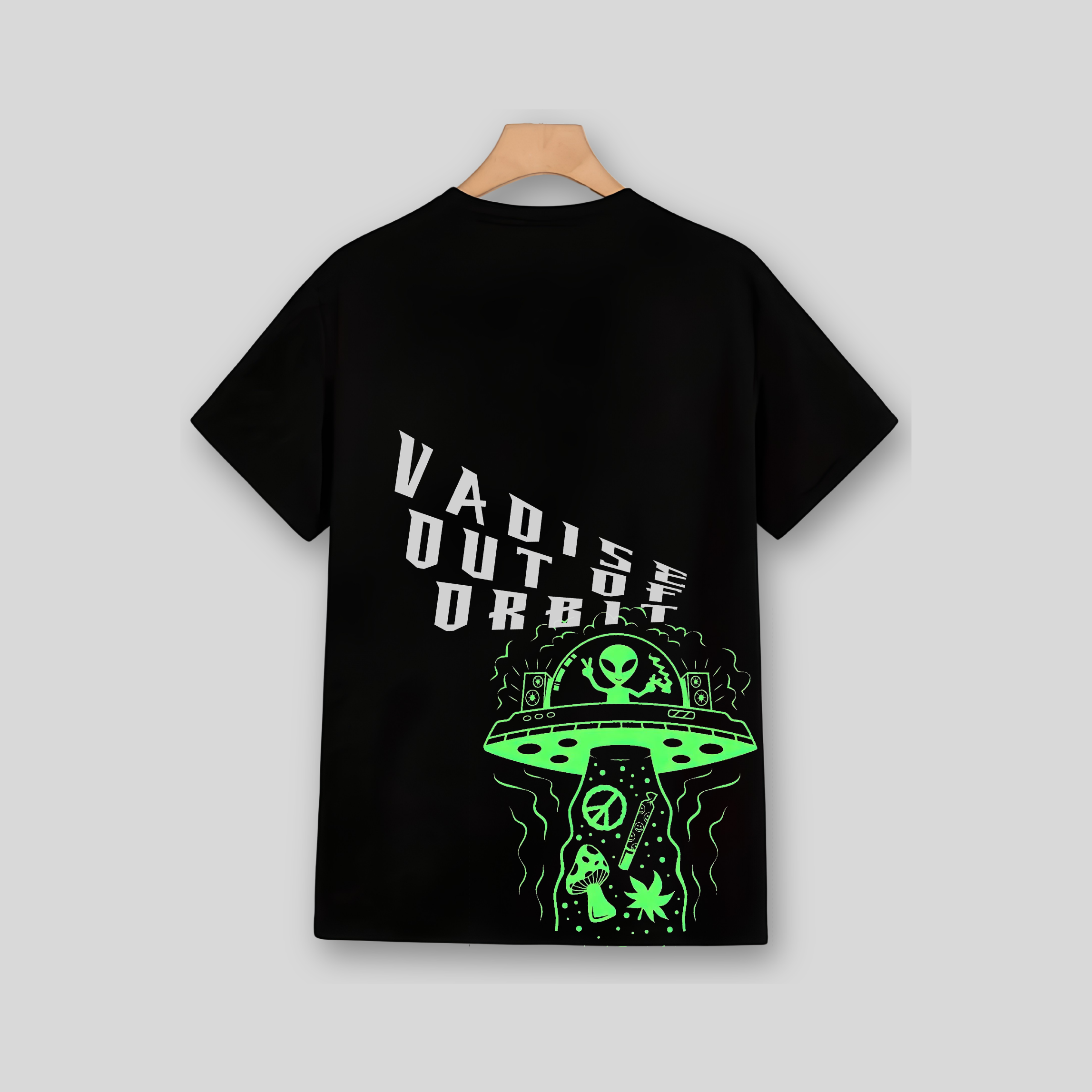 VADISE “Out Of Orbit” Oversize Tee Black