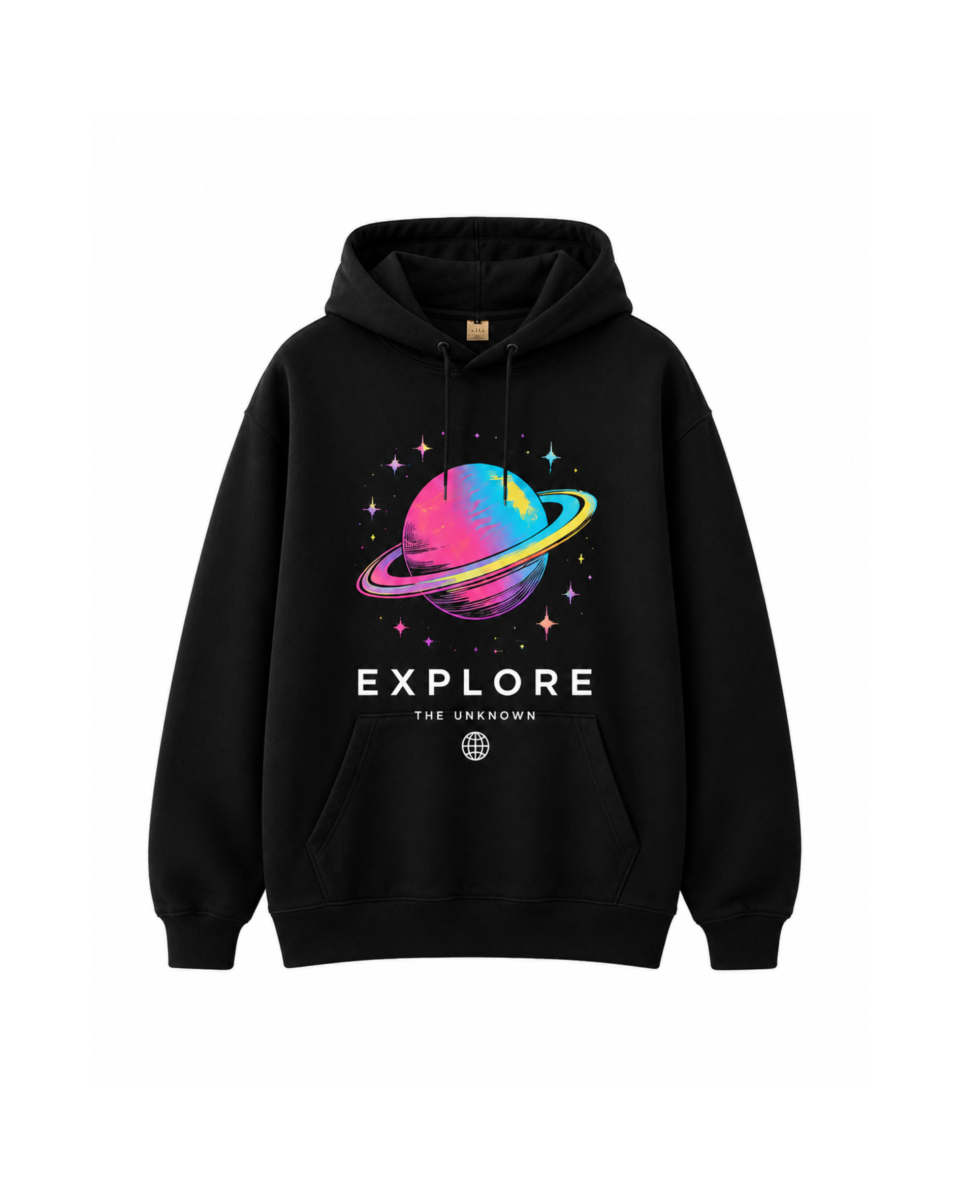 Hoodie Explore Black Unisex